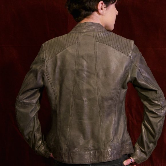 Leather Moto Jacket - Picture 2 of 8